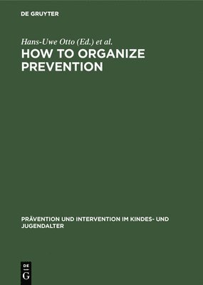 How to Organize Prevention 1
