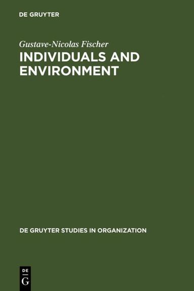 Gustave-Nicolas Fischer - Individuals and Environment, Inbunden