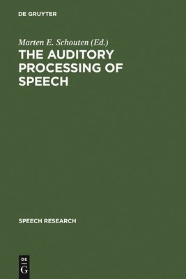 Auditory Processing of Speech 1