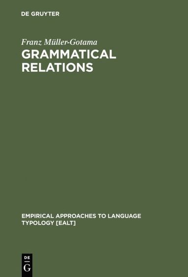 bokomslag Grammatical Relations