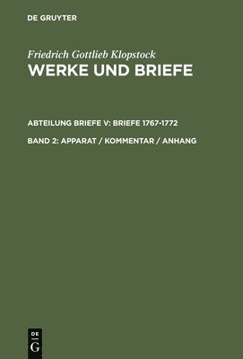 Friedrich Gottlieb Klopstock, Klaus Hurlebusch, Elisabeth Höpker-Herberg - Apparat / Kommentar / Anhang, Inbunden