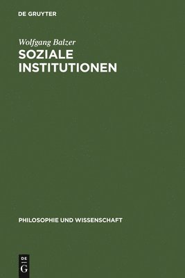 bokomslag Soziale Institutionen