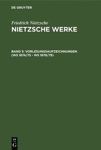 bokomslag Vorlesungsaufzeichnungen (Ws 1874/75 - Ws 1878/79)