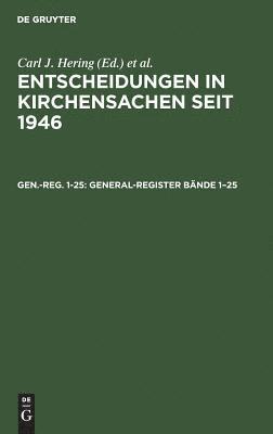 Stefan Muckel, Manfred Baldus - General-Register Bände 1-25, Inbunden