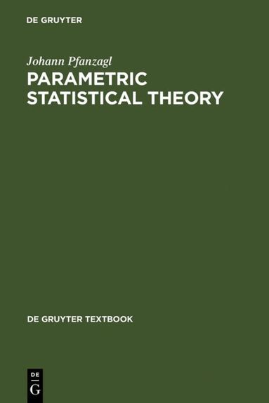 Johann Pfanzagl - Parametric Statistical Theory, Inbunden