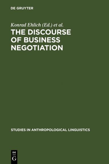Konrad Ehlich, Johannes Wagner - Discourse of Business Negotiation, Inbunden