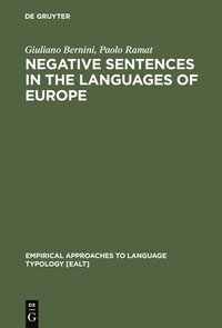 bokomslag Negative Sentences in the Languages of Europe