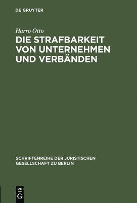 bokomslag Strafbarkeit von Unternehmen und Verbänden
