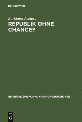 bokomslag Republik ohne Chance?