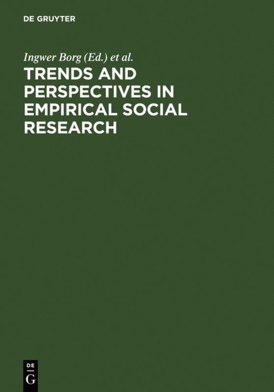 Ingwer Borg, Peter P. Mohler - Trends and Perspectives in Empirical Social Research, Inbunden