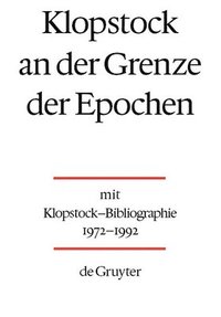 bokomslag Klopstock an der Grenze der Epochen