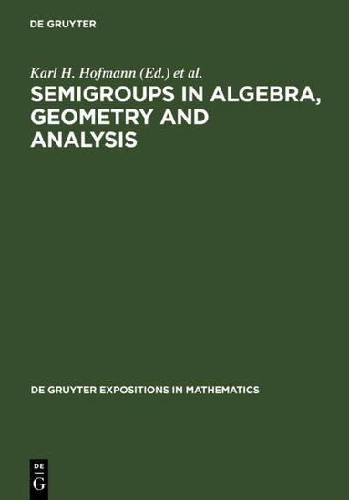 Karl H. Hofmann, Jimmie D. Lawson, Ernest B. Vinberg - Semigroups in Algebra, Geometry and Analysis, Inbunden