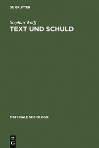 bokomslag Text Und Schuld