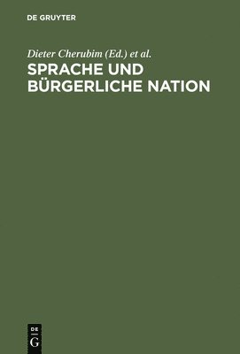 bokomslag Sprache und brgerliche Nation