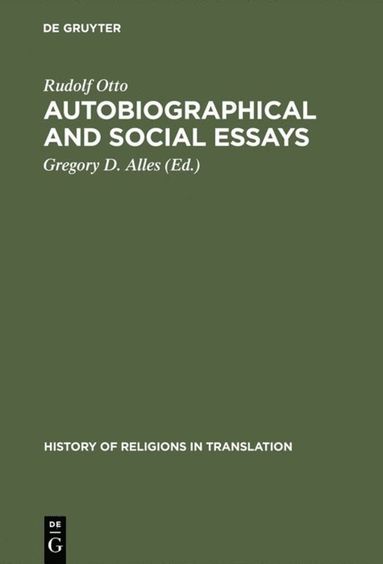 bokomslag Autobiographical and Social Essays