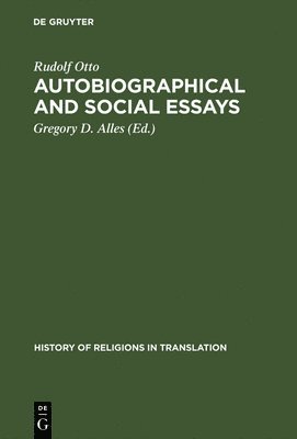 Autobiographical and Social Essays 1