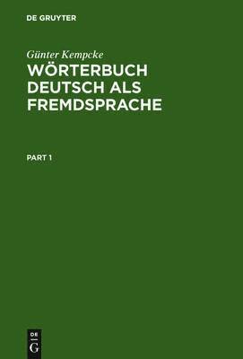 bokomslag Wrterbuch Deutsch als Fremdsprache