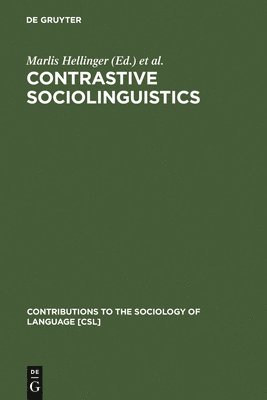 bokomslag Contrastive Sociolinguistics