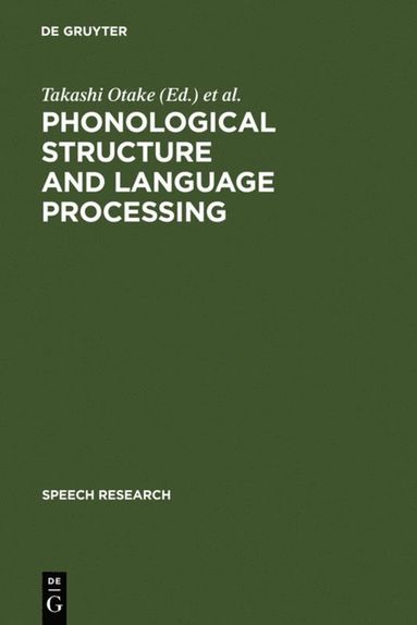 bokomslag Phonological Structure and Language Processing