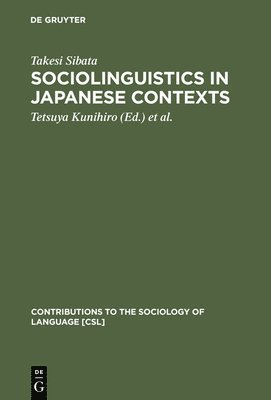 Sociolinguistics in Japanese Contexts 1