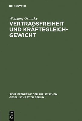 bokomslag Vertragsfreiheit und Krftegleichgewicht