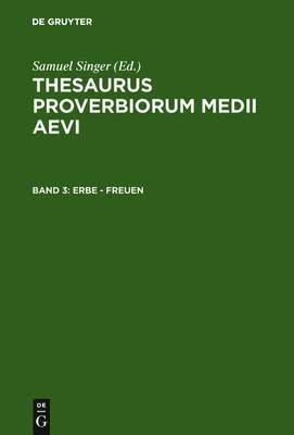 Samuel Singer, Kuratorium Singer Der Sagw - Erbe - freuen, Inbunden