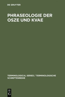 Phraseologie der OSZE und KVAE 1