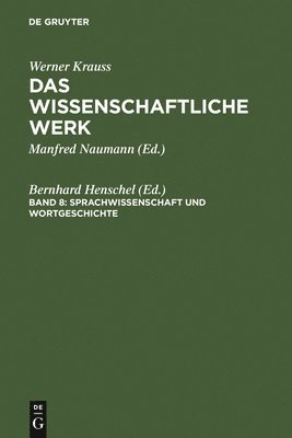 bokomslag Sprachwissenschaft und Wortgeschichte