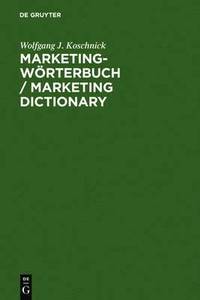 bokomslag Marketing-Wrterbuch / Marketing Dictionary