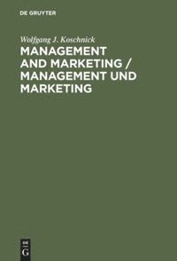 bokomslag Management and Marketing / Management und Marketing