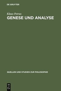 bokomslag Genese und Analyse