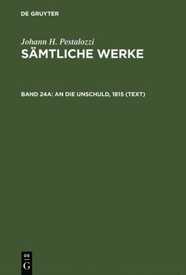 An die Unschuld, 1815 (Text) 1