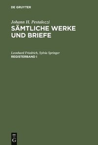 bokomslag Smtliche Werke und Briefe. Registerband 1