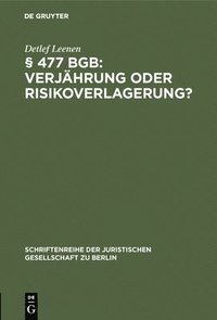 bokomslag § 477 Bgb