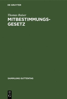 bokomslag Mitbestimmungsgesetz