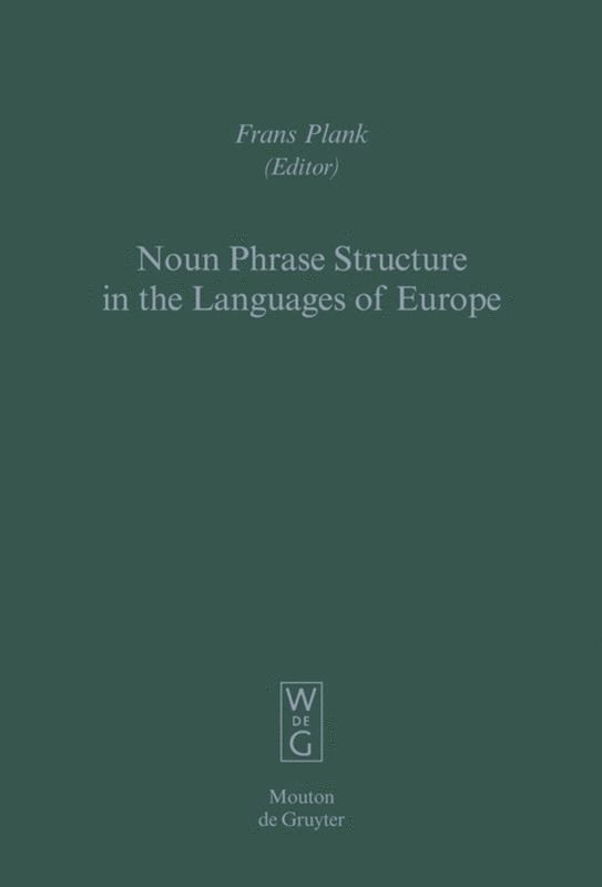 Noun Phrase Structure in the Languages of Europe 1