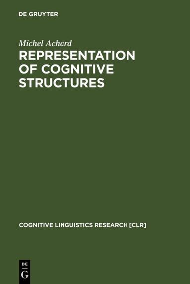 Michel Achard - Representation of Cognitive Structures, Inbunden