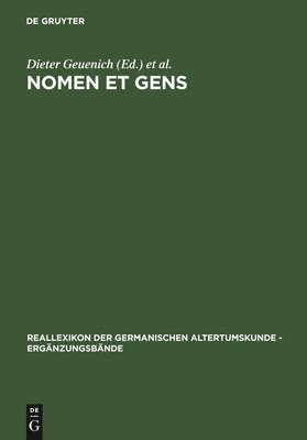 Dieter Geuenich, Wolfgang Haubrichs, Jörg Jarnut - Nomen et gens, Inbunden