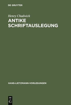 bokomslag Antike Schriftauslegung