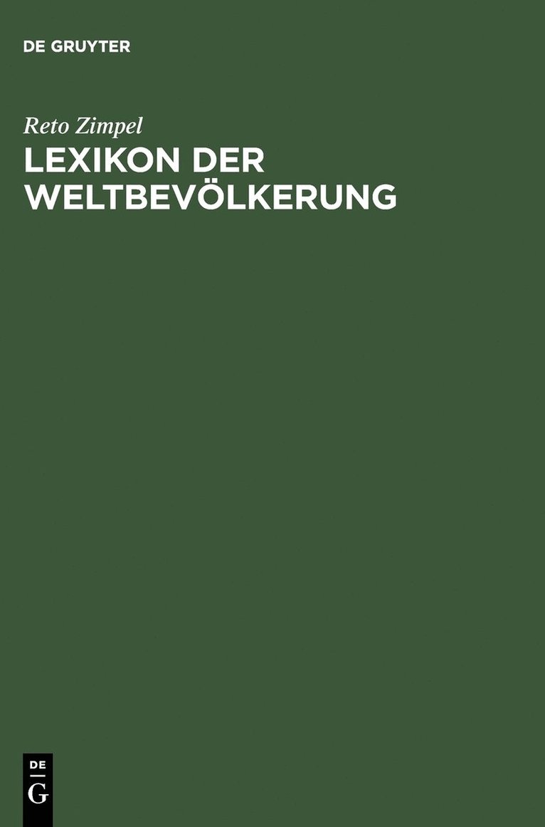 Lexikon Der Weltbevoelkerung 1