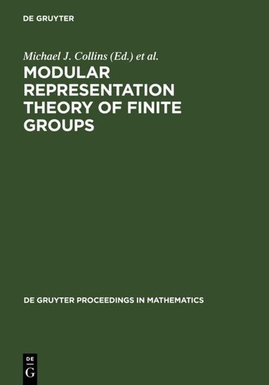 Michael J. Collins, Brian J. Parshall, Leonard L. Scott - Modular Representation Theory of Finite Groups, Inbunden
