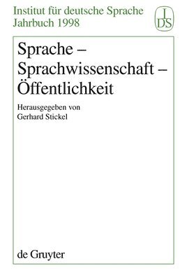 Gerhard Stickel - Sprache - Sprachwissenschaft - Öffentlichkeit, Inbunden