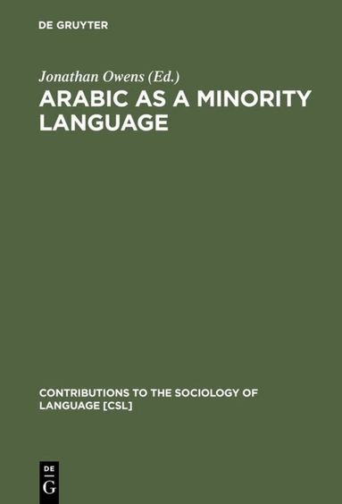 Jonathan Owens, Jonathan Owens - Arabic as a Minority Language, Inbunden