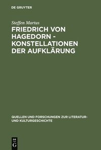 bokomslag Friedrich Von Hagedorn - Konstellationen Der Aufklrung