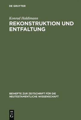 bokomslag Rekonstruktion und Entfaltung