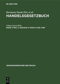 bokomslag Anhang VI nach § 452