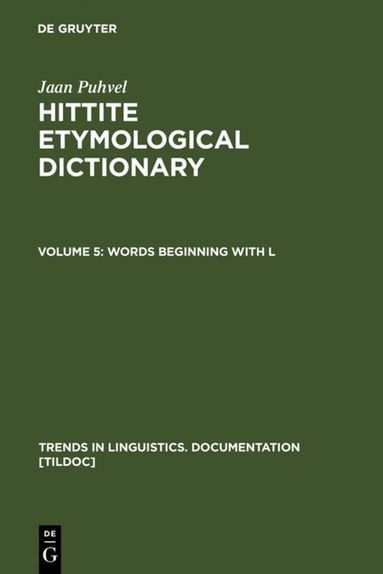 Jaan Puhvel - Words beginning with L, Inbunden