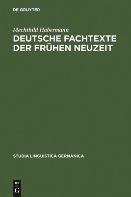 bokomslag Deutsche Fachtexte der frhen Neuzeit