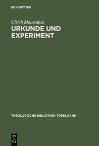 bokomslag Urkunde Und Experiment