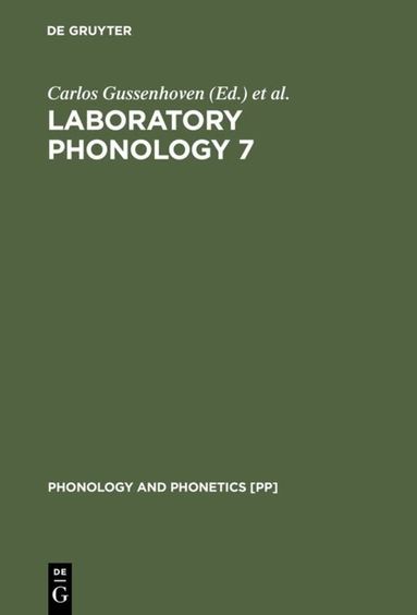 Christian Schmitz, Carlos Gussenhoven, Natasha Warner - Laboratory Phonology 7, Inbunden